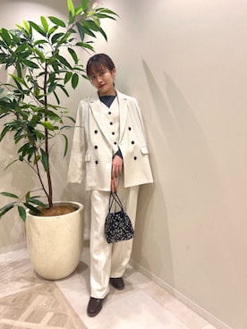 「N.（N. Natural Beauty Basic）（エヌエヌナチュラルビューティーベーシック）のアイテム（テーラードジャケット）」を使った、N. STAFFさん（レディース・161cm）の冬コーディネート