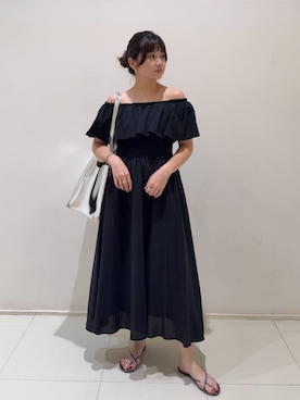 「N.（N. Natural Beauty Basic）（エヌエヌナチュラルビューティーベーシック）のアイテム（ワンピース/ドレス）」を使った、N. STAFFさん（レディース・158cm）の夏コーディネート
