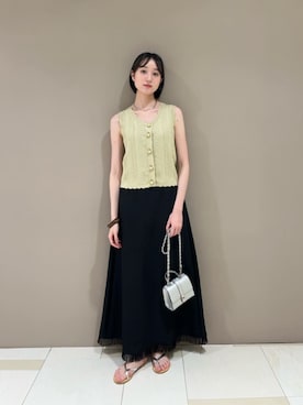 「N.（N. Natural Beauty Basic）（エヌエヌナチュラルビューティーベーシック）のアイテム（ワンピース/ドレス）」を使った、N. STAFFさん（レディース・167cm）の夏コーディネート