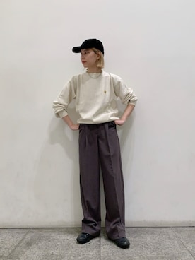 「N.（N. Natural Beauty Basic）（エヌエヌナチュラルビューティーベーシック）のアイテム（帽子）」を使った、N. STAFFさん（レディース・156cm）の秋コーディネート