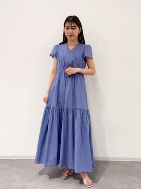 N. STAFFさん（レディース・152cm）の夏コーディネート