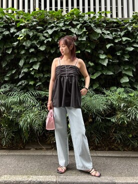 N. STAFFさん（レディース・160cm）の夏コーディネート