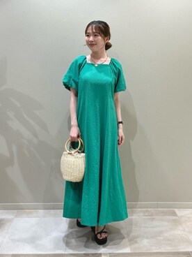 N. STAFFさん（レディース・159cm）の夏コーディネート