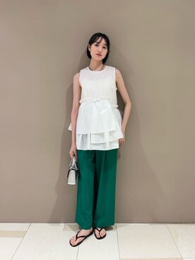 N. STAFFさん（レディース・167cm）の夏コーディネート