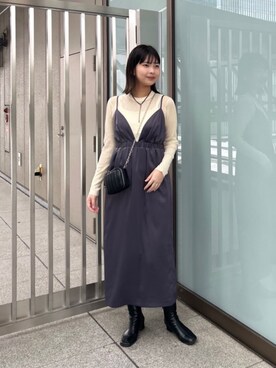 N. STAFFさん（レディース・168cm）の秋コーディネート