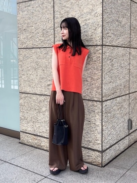 「N.（N. Natural Beauty Basic）（エヌエヌナチュラルビューティーベーシック）のアイテム」を使った、N. STAFFさん（レディース・153cm）の夏コーディネート