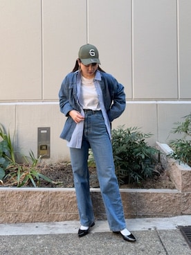 「N.（N. Natural Beauty Basic）（エヌエヌナチュラルビューティーベーシック）のアイテム（パンツ）」を使った、N. STAFFさん（レディース・158cm）の冬コーディネート