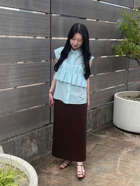 「N.（N. Natural Beauty Basic）（エヌエヌナチュラルビューティーベーシック）のアイテム」を使った、N. STAFFさん（レディース・152cm）の夏コーディネート