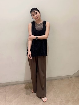 「N.（N. Natural Beauty Basic）（エヌエヌナチュラルビューティーベーシック）のアイテム」を使った、N. STAFFさん（レディース・156cm）の夏コーディネート