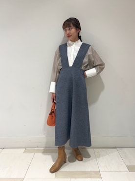 N. STAFFさん（レディース・161cm）の秋コーディネート