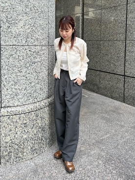 「N.（N. Natural Beauty Basic）（エヌエヌナチュラルビューティーベーシック）のアイテム（パンツ）」を使った、N. STAFFさん（レディース・160cm）の冬コーディネート