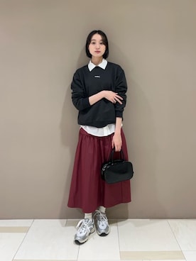 「N.（N. Natural Beauty Basic）（エヌエヌナチュラルビューティーベーシック）のアイテム（スウェット）」を使った、N. STAFFさん（レディース・167cm）の秋コーディネート