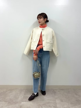 「N.（N. Natural Beauty Basic）（エヌエヌナチュラルビューティーベーシック）のアイテム（ブルゾン）」を使った、N. STAFFさん（レディース・161cm）の冬コーディネート