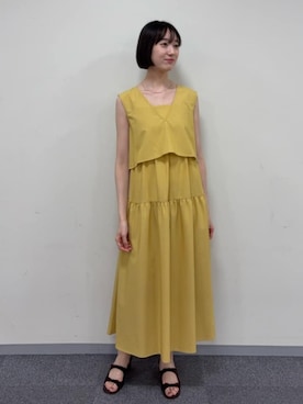 「N.（N. Natural Beauty Basic）（エヌエヌナチュラルビューティーベーシック）のアイテム（ワンピース/ドレス）」を使った、N. STAFFさん（レディース・167cm）の夏コーディネート