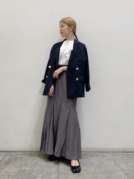 「N.（N. Natural Beauty Basic）（エヌエヌナチュラルビューティーベーシック）のアイテム（ジャケット/アウター）」を使った、N. STAFFさん（レディース・156cm）の春コーディネート