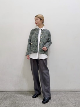 「N.（N. Natural Beauty Basic）（エヌエヌナチュラルビューティーベーシック）のアイテム（ジャケット/アウター）」を使った、N. STAFFさん（レディース・156cm）の冬コーディネート