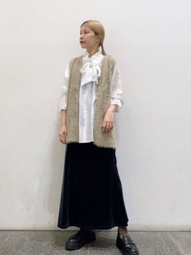 N. STAFFさん（レディース・156cm）の秋コーディネート