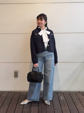 「SOMETHING（サムシング）のアイテム」を使った、N. STAFFさん（レディース・158cm）の春コーディネート