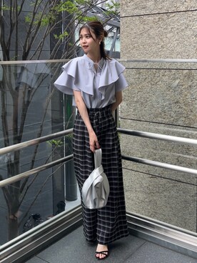 N. STAFFさん（レディース・166cm）の夏コーディネート