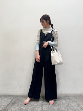 「N.（N. Natural Beauty Basic）（エヌエヌナチュラルビューティーベーシック）のアイテム（サロペット/オーバーオール）」を使った、N. STAFFさん（レディース・161cm）の春コーディネート