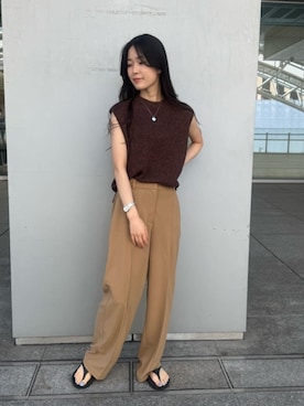 「N.（N. Natural Beauty Basic）（エヌエヌナチュラルビューティーベーシック）のアイテム」を使った、N. STAFFさん（レディース・159cm）の夏コーディネート