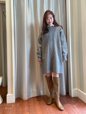 N. STAFFさん(レディース・157cm)の冬コーディネート