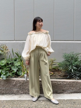「N.（N. Natural Beauty Basic）（エヌエヌナチュラルビューティーベーシック）のアイテム（パンツ）」を使った、N. STAFFさん（レディース・158cm）の春コーディネート