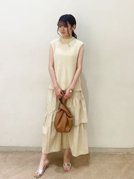 N. STAFFさん（レディース・159cm）の夏コーディネート