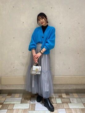 N. STAFFさん（レディース・158cm）の冬コーディネート