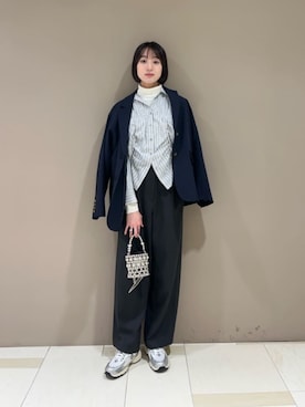 「N.（N. Natural Beauty Basic）（エヌエヌナチュラルビューティーベーシック）のアイテム（ジャケット/アウター）」を使った、N. STAFFさん（レディース・167cm）の冬コーディネート