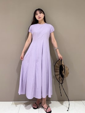「N.（N. Natural Beauty Basic）（エヌエヌナチュラルビューティーベーシック）のアイテム（ワンピース/ドレス）」を使った、N. STAFFさん（レディース・163cm）の夏コーディネート