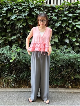 N. STAFFさん（レディース・160cm）の夏コーディネート