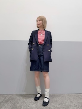 「N.（N. Natural Beauty Basic）（エヌエヌナチュラルビューティーベーシック）のアイテム（ジャケット/アウター）」を使った、N. STAFFさん（レディース・156cm）の春コーディネート