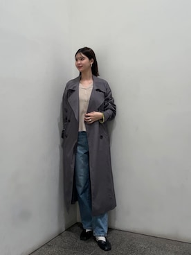 「N.（N. Natural Beauty Basic）（エヌエヌナチュラルビューティーベーシック）のアイテム（トレンチコート）」を使った、N. STAFFさん（レディース・166cm）の冬コーディネート