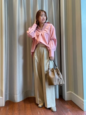 N. STAFFさん（レディース・157cm）の冬コーディネート