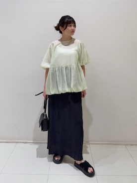 「N.（N. Natural Beauty Basic）（エヌエヌナチュラルビューティーベーシック）のアイテム」を使った、N. STAFFさん（レディース・160cm）の夏コーディネート