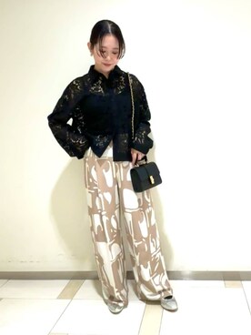 N. STAFFさん（レディース・154cm）の冬コーディネート