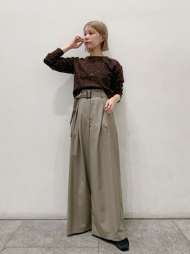 N. STAFFさん（レディース・156cm）の秋コーディネート