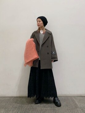 「N.（N. Natural Beauty Basic）（エヌエヌナチュラルビューティーベーシック）のアイテム（その他アウター）」を使った、N. STAFFさん（レディース・156cm）の冬コーディネート