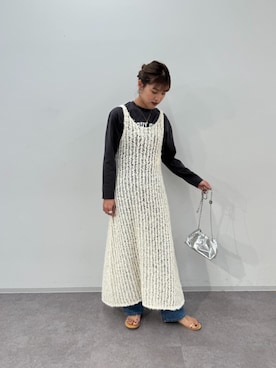 「N.（N. Natural Beauty Basic）（エヌエヌナチュラルビューティーベーシック）のアイテム（ワンピース/ドレス）」を使った、N. STAFFさん（レディース・162cm）の冬コーディネート