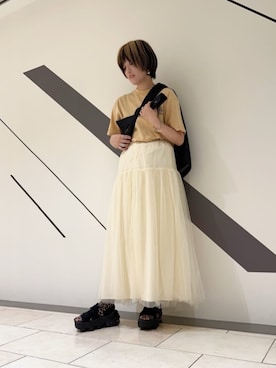 N. STAFFさん（レディース・157cm）の春コーディネート
