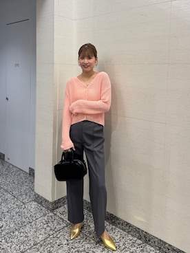 「N.（N. Natural Beauty Basic）（エヌエヌナチュラルビューティーベーシック）のアイテム（パンツ）」を使った、N. STAFFさん（レディース・162cm）の冬コーディネート