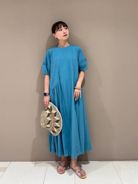 「N.（N. Natural Beauty Basic）（エヌエヌナチュラルビューティーベーシック）のアイテム（帽子）」を使った、N. STAFFさん（レディース・163cm）の夏コーディネート