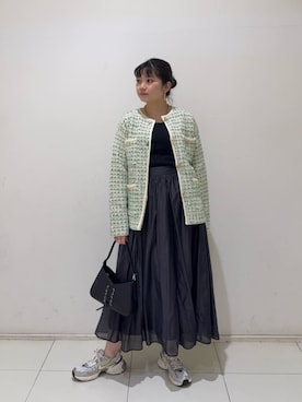 「N.（N. Natural Beauty Basic）（エヌエヌナチュラルビューティーベーシック）のアイテム（ジャケット/アウター）」を使った、N. STAFFさん（レディース・158cm）の春コーディネート