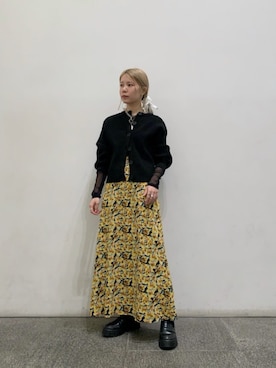 N. STAFFさん（レディース・156cm）の冬コーディネート