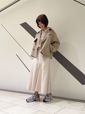 「N.（N. Natural Beauty Basic）（エヌエヌナチュラルビューティーベーシック）のアイテム（トレンチコート）」を使った、N. STAFFさん（レディース・157cm）の春コーディネート