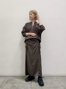 「N.（N. Natural Beauty Basic）（エヌエヌナチュラルビューティーベーシック）のアイテム（アクセサリー）」を使った、N. STAFFさん（レディース・156cm）の秋コーディネート