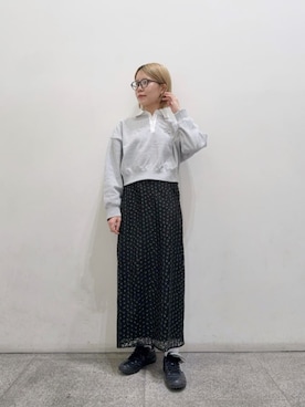 「N.（N. Natural Beauty Basic）（エヌエヌナチュラルビューティーベーシック）のアイテム（スウェット）」を使った、N. STAFFさん（レディース・156cm）の冬コーディネート