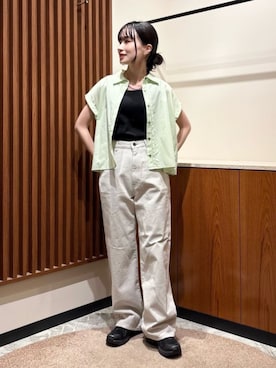 「N.（N. Natural Beauty Basic）（エヌエヌナチュラルビューティーベーシック）のアイテム（パンツ）」を使った、N. STAFFさん（レディース・153cm）の夏コーディネート