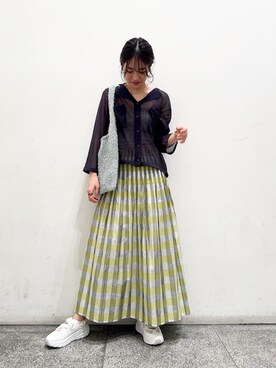 N. STAFFさん（レディース・161cm）の春コーディネート